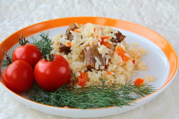 Eastern meal pilaf — Stock Photo, Image