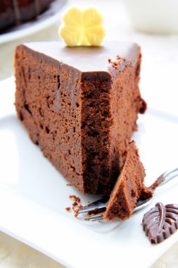 Big chocolate cake clipart