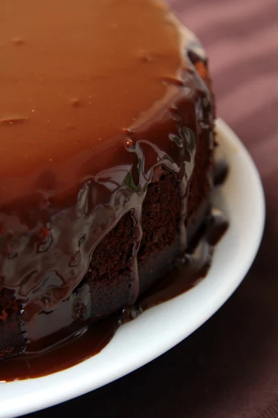 Velký čokoládový dort — Stock fotografie