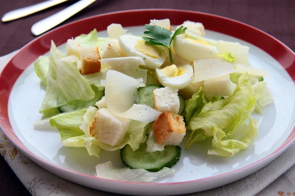 Tigela de Caesar Salada — Fotografia de Stock