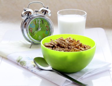 Time for breakfast Muesli clipart