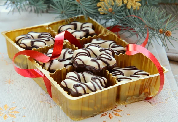 Kekse mit Schokolade — Stockfoto
