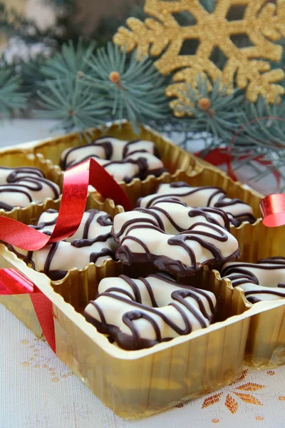 Galletas con chocolate — Foto de Stock