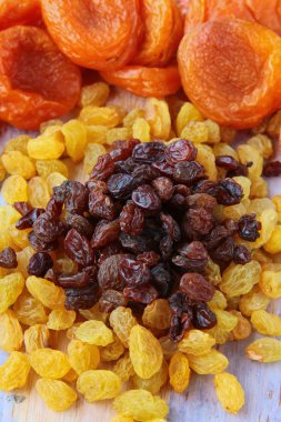 Dried grapes raisins are two types clipart