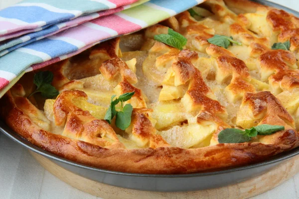 Beautiful delicious apple pie — Stock Photo, Image