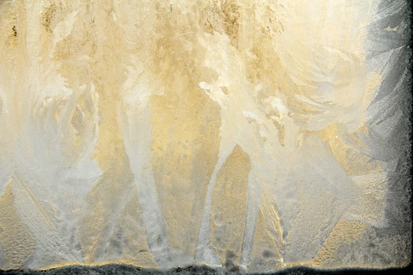 Güzel buz üstünde belgili tanımlık pencere — Stok fotoğraf