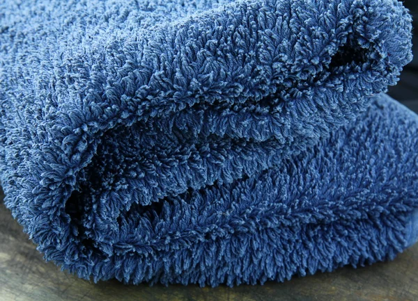 Conceito de spa de toalha azul — Fotografia de Stock