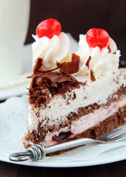 Oldukça lezzetli çikolatalı kek — Stok fotoğraf
