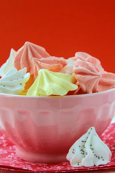 Galletas de color merengue beze —  Fotos de Stock