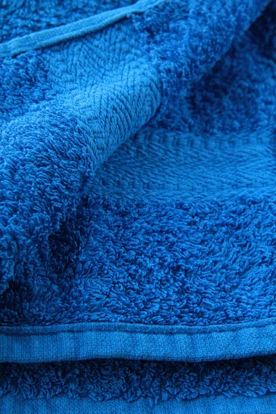 Zachte Schoonheid Blauwe Handdoek Spa Concept — Stockfoto