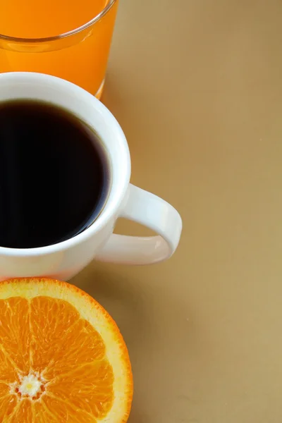 Naranja Jugo Tostadas Con Concepto Desayuno Mermelada Naranja — Foto de Stock