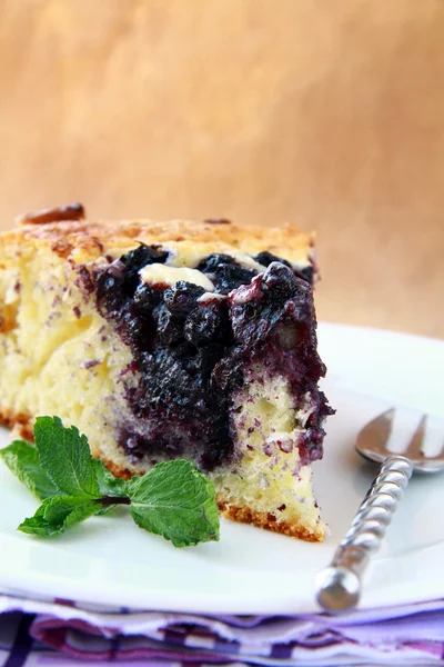 stock image Beautiful home made blueberry pie
