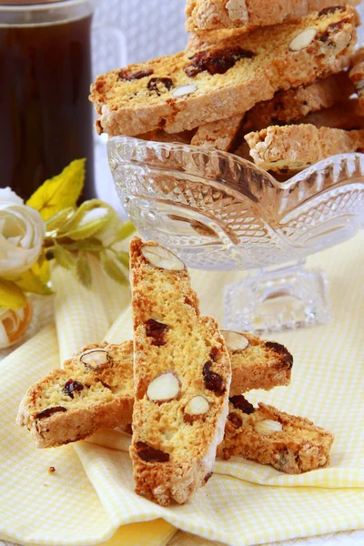Tradiční italská biscotti sušenky — Stock fotografie