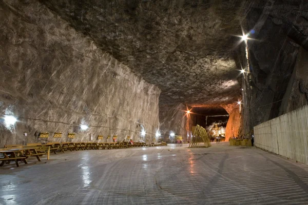 Vue intérieure de la mine de sel — Photo