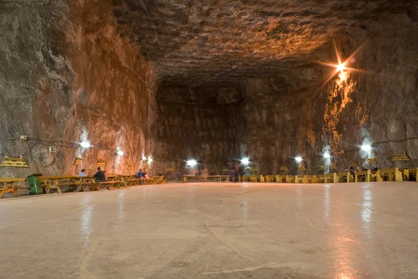 stock image Inside view of salt mine