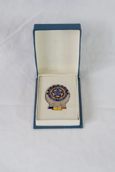 Medalha comemorativa romena — Fotografia de Stock