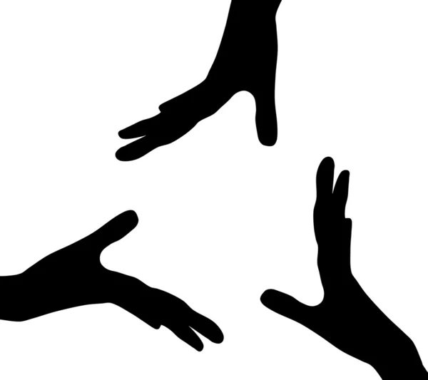 Handen — Stockvector