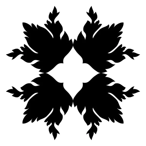 Черно-белый элемент дизайна — стоковый вектор