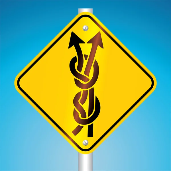 Warning traffic sign — Stock Vector