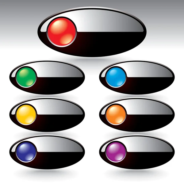 Web デザインのベクトル ボタン — ストックベクタ