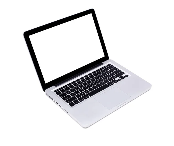 Geïsoleerde moderne laptop — Stockfoto