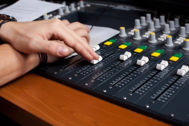 Mixing desk clipart