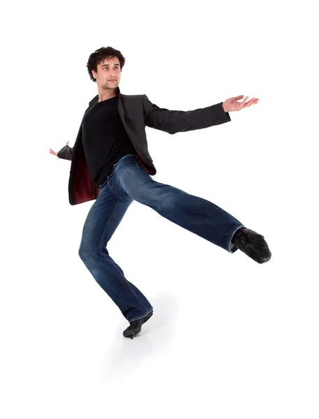 Stijlvolle moderne performer dansen — Stockfoto