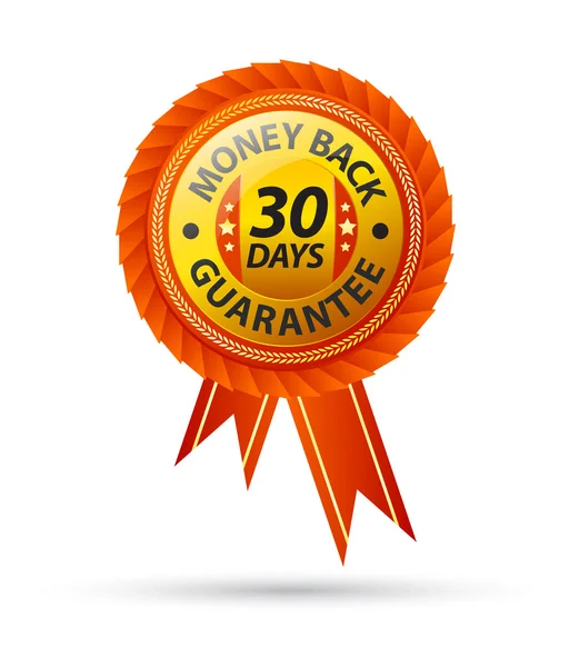 30 day money back guarantee sign — Stock Vector