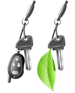 Electric Car Key clipart