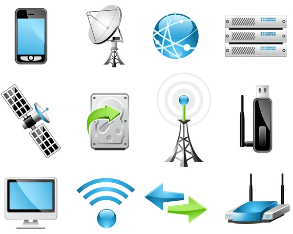 Wireless Technology icons Royalty Free Stock Vectors