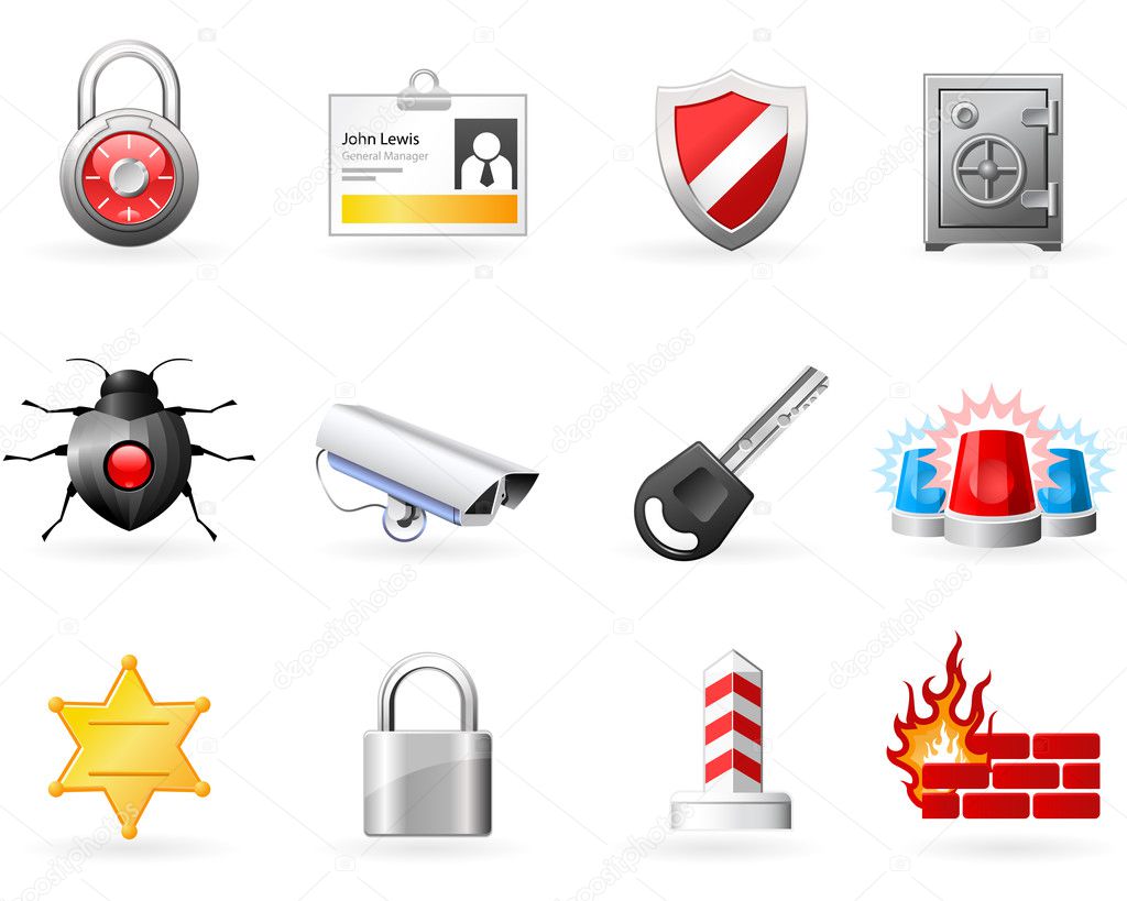Security and Safety icons