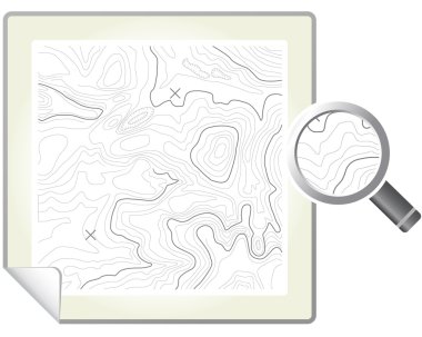 Topographic Map clipart