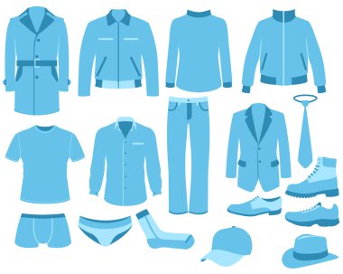 Man clothes set clipart