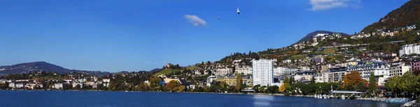 Vista panoramica sulla costa di Montreux — Foto Stock