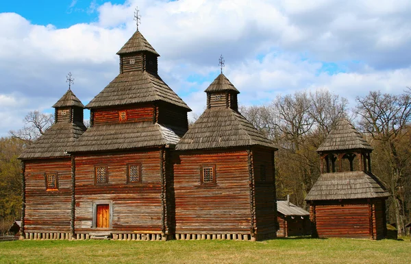 Old Wooden Church Pirogovo Kiev Ukraine — Stock Photo, Image