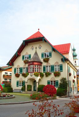 St. Gilgen Town Hall in Austria clipart