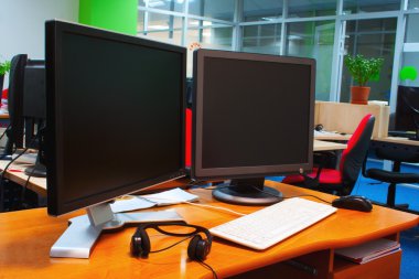 Two monitors clipart