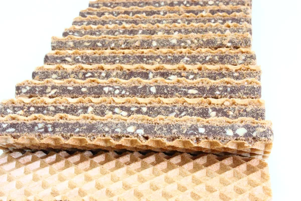 Wafer kakor med choklad — Stockfoto