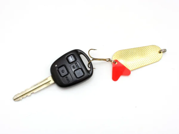 Car a key caught — Stock Photo, Image