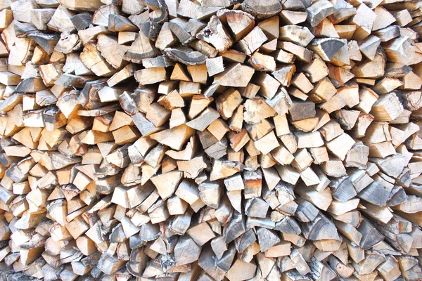 Tot spaanders wordt verwerkt brandhout — Stockfoto