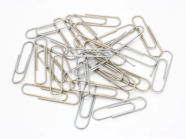 Writing metal paper clips — Stock Photo, Image