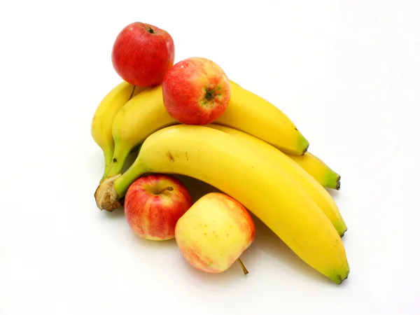 Plátanos amarillos manzanas y peras —  Fotos de Stock