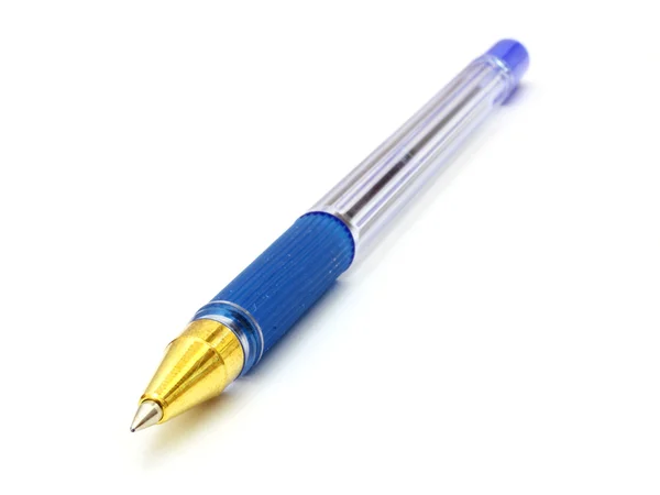 Темно-синяя шариковая ручка — стоковое фото