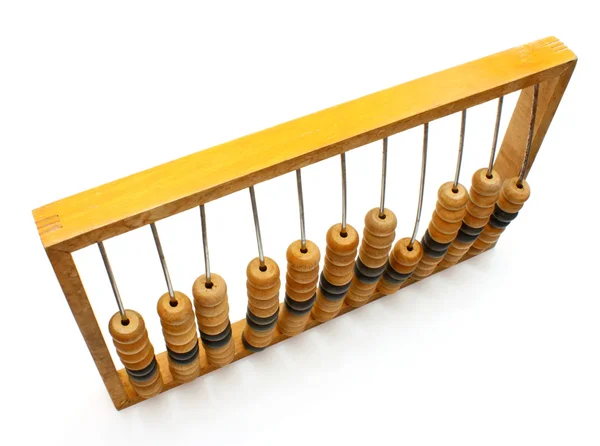 Old wooden abacus close up — Stock Photo, Image