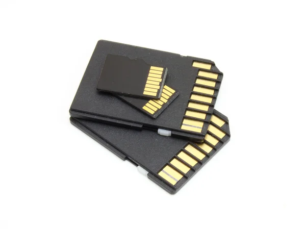 Cartões de memória digital seguros — Fotografia de Stock