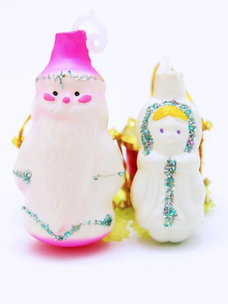 Personagens de Natal russos Father Frost e Snow Maiden — Fotografia de Stock