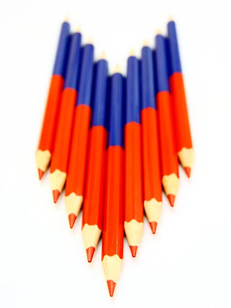 Kolorowe ołówki i — Zdjęcie stockowe