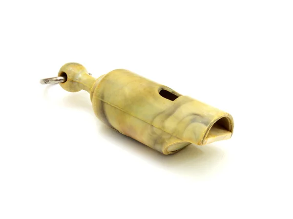 Eenvoudige plastic whistle — Stockfoto