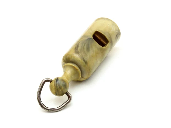 Simple plastic whistle — Stock Photo, Image