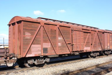 Cargo train shot clipart